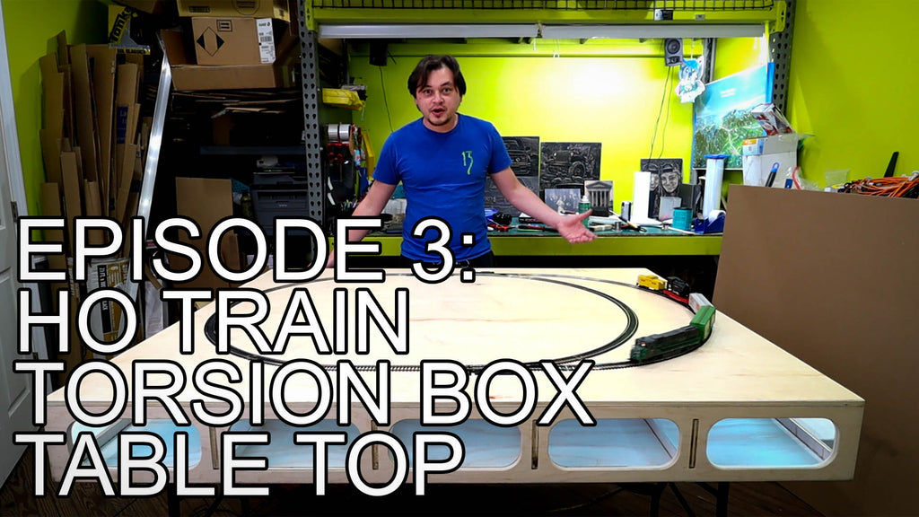 Torsion Box HO Train Table Top Video