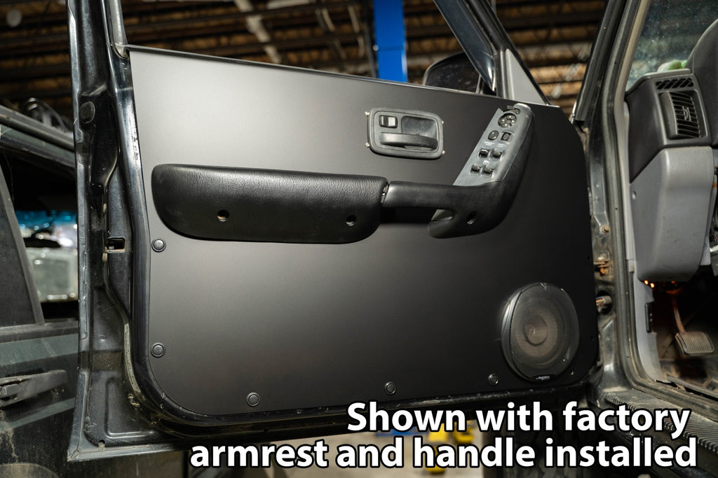 Jeep Cherokee XJ Aluminum Door Panels - Uses Factory Armrest and Handle