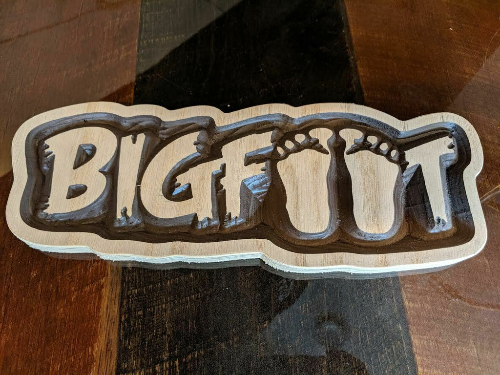 Bigfoot Word - Wood