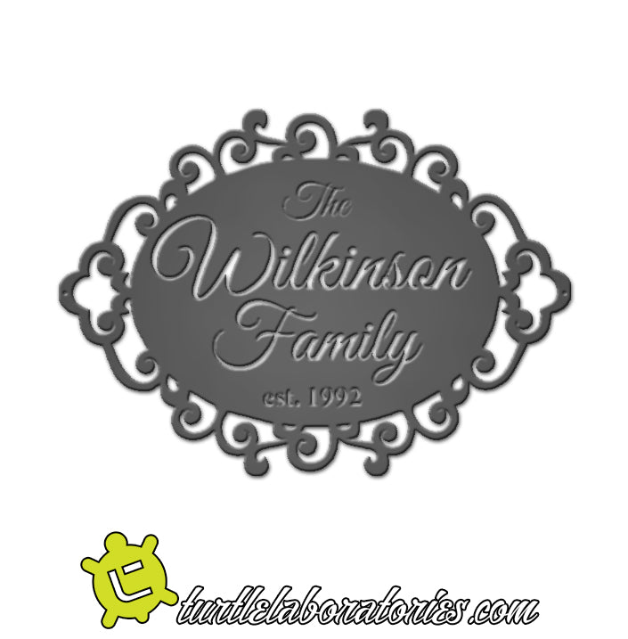 Custom Decorative Family Name Sign
