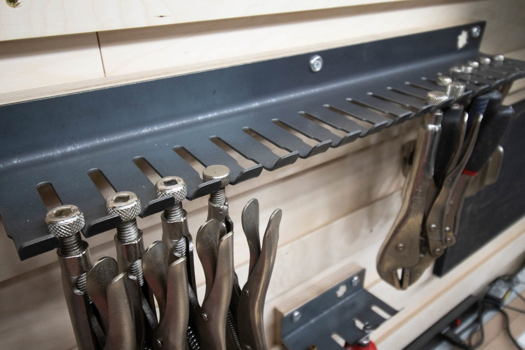 Vise Grip and F-Clamp Bar Clamp Tool Organizer