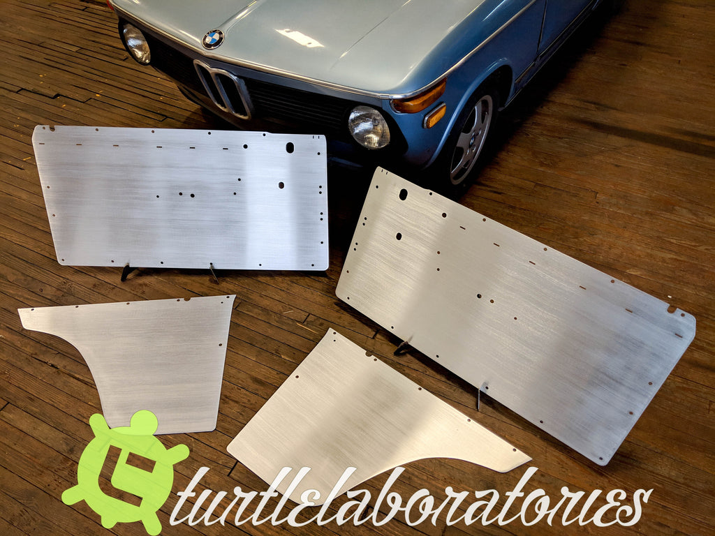 BMW 2002 Aluminum Factory Replacement Door Panels - FRONT AND REAR
